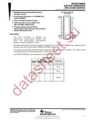 SN74BCT29864BDWG4 datasheet  